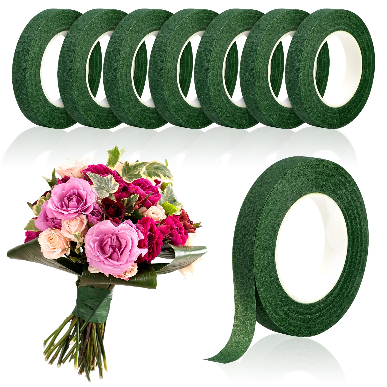 Wedding Decoration Supply - 20 metre Yeşil Buket Çiçek Bantları
