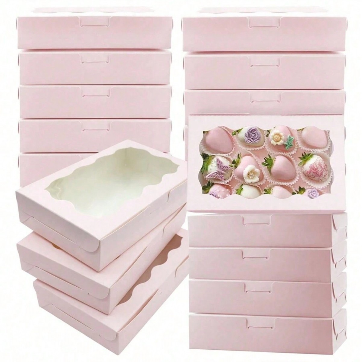 Wedding Supply.Box - 10/30/50 adet Kraft kağıt kek şeker