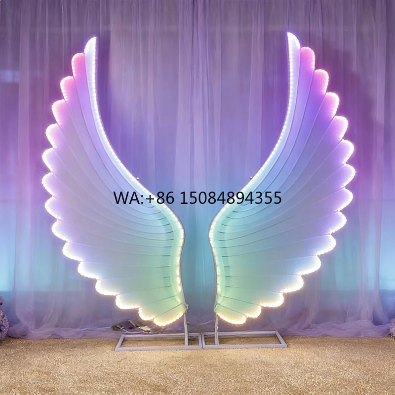 Wedding Decoration Supply - Parlayan Melek Kanatları Işık Aksesuarları Renkli