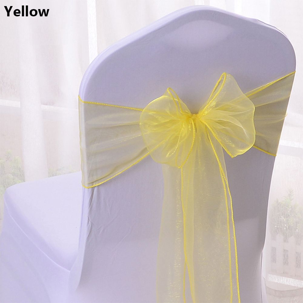 Chair Sash Organza - 1 adet Organze Sandalyeler Dekorasyon Şerit