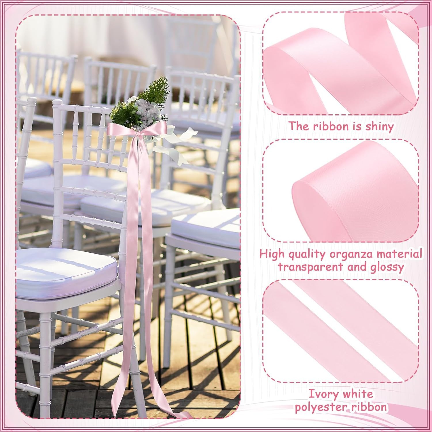 Sandalye Fiyonkları Koridor Sa - Bridal Sash Ribbon incelemesi ve fiyatı