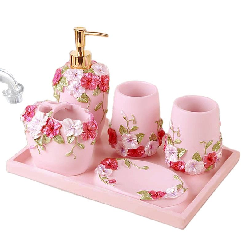 Düğün Hediyesi Seti-Pembe Gül  - Wedding Bathroom Supply Kit incelemesi ve fiyatı