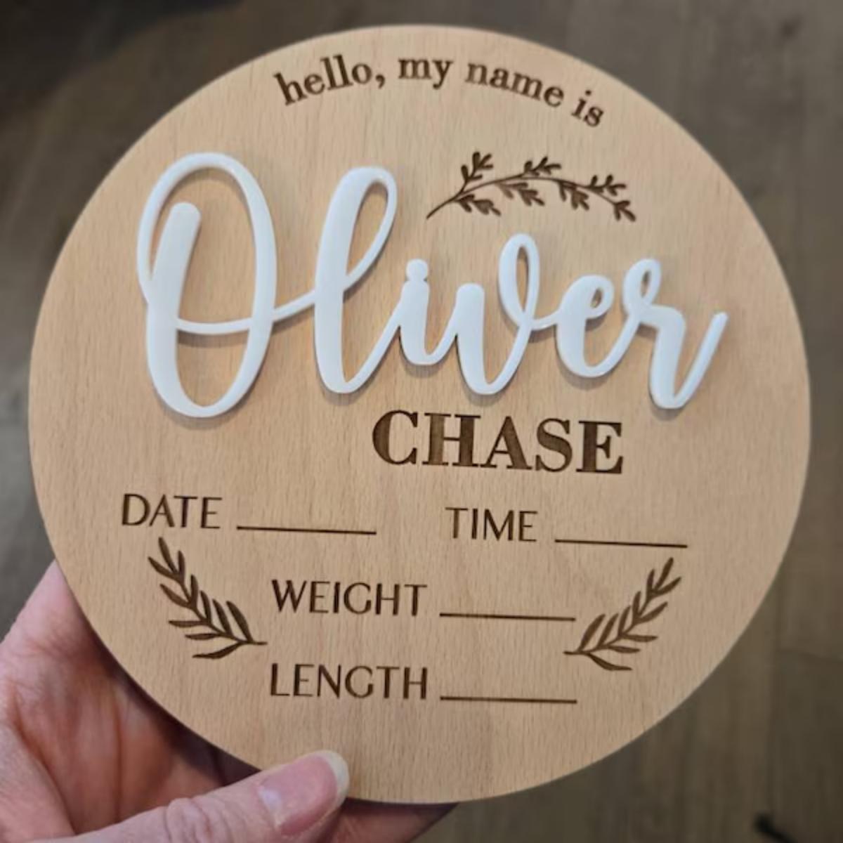 1 adet özel bebek duyuru işare - Wedding Party Supply incelemesi ve fiyatı