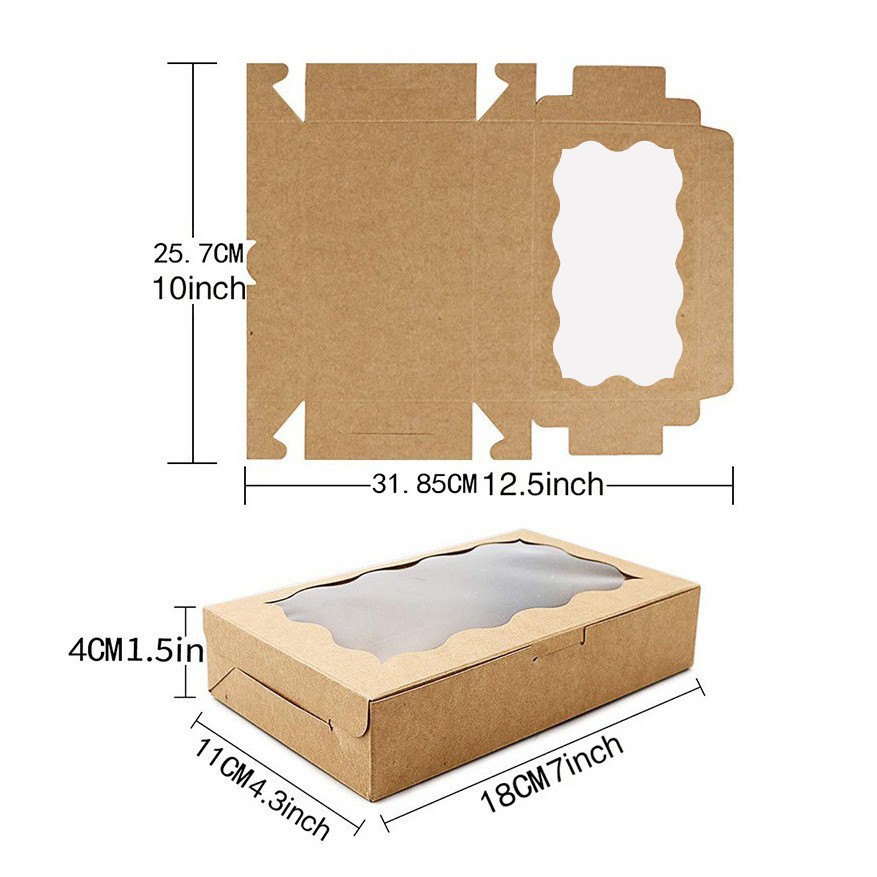 10/30/50 adet Kraft kağıt kek  - Wedding Supply.Box incelemesi ve fiyatı