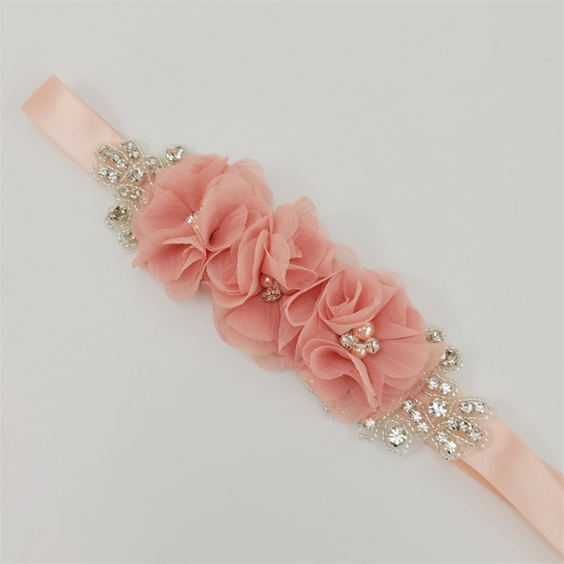 Inci taklidi şifon kumaş çiçek - Bridal Sash Ribbon incelemesi ve fiyatı