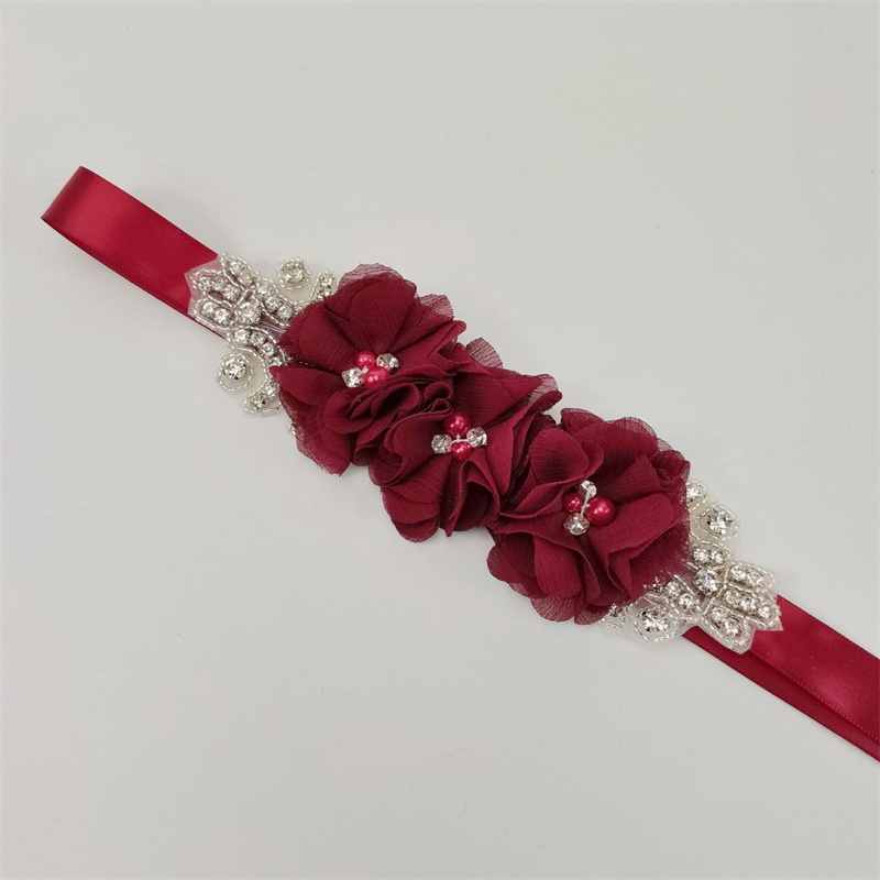 Inci taklidi şifon kumaş çiçek - Bridal Sash Ribbon incelemesi ve fiyatı