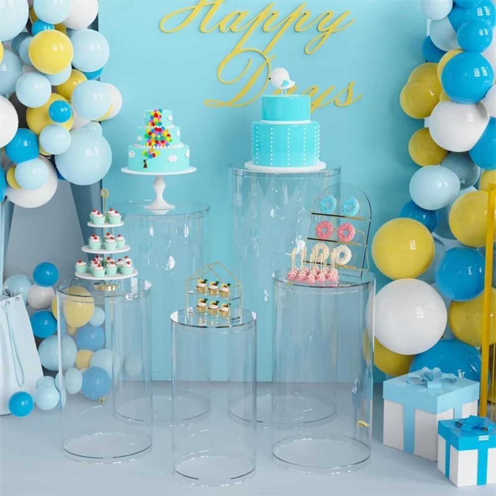 3/5 Adet Beyaz Silindir Kaide  - Wedding Party Supply incelemesi ve fiyatı