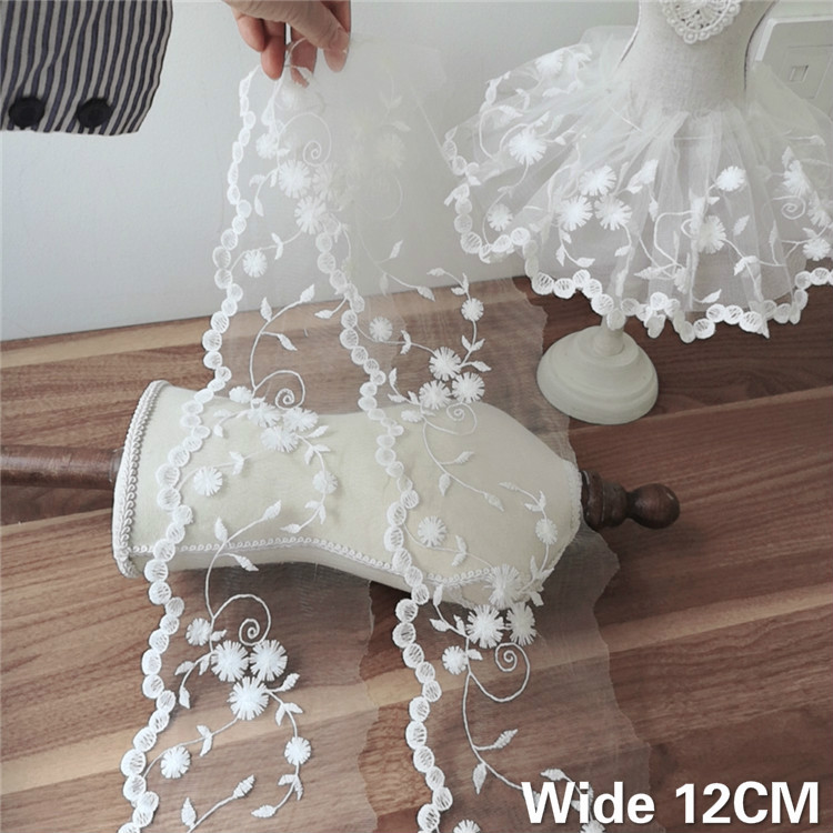 12CM geniş beyaz tül örgü 3d ç - Wedding Water Supply incelemesi ve fiyatı