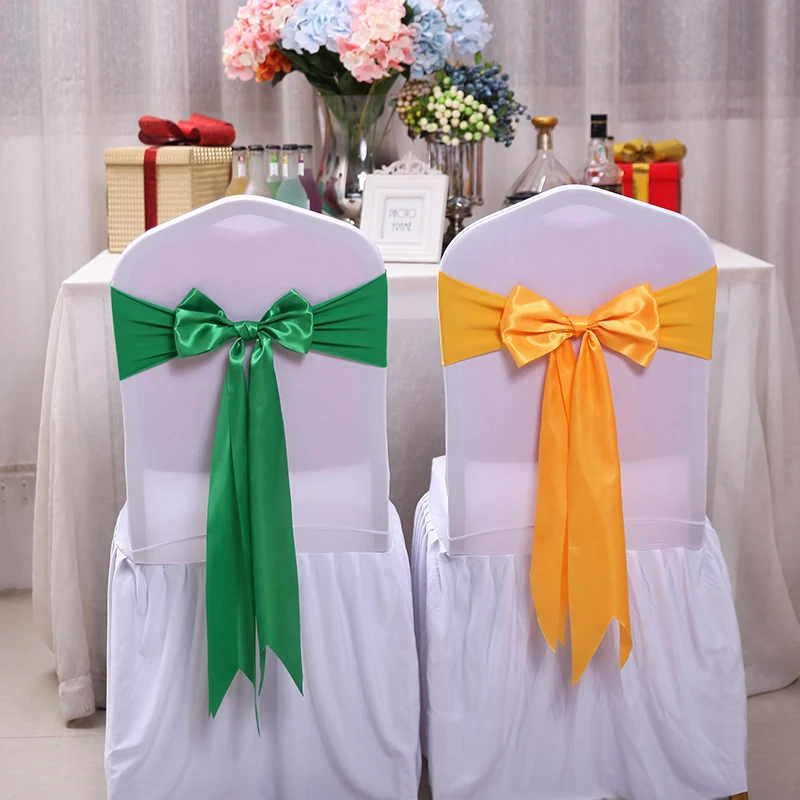 25 adet saten Spandex sandalye - Bridal Sash Ribbon incelemesi ve fiyatı