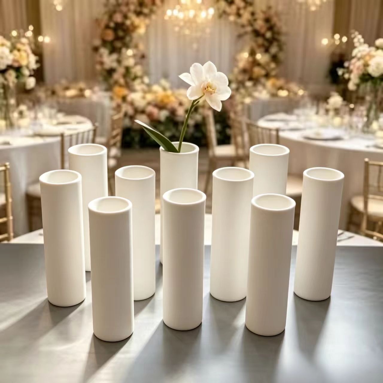 12 adet Şeffaf Plastik Silindi - Wedding Supply In Bulk incelemesi ve fiyatı